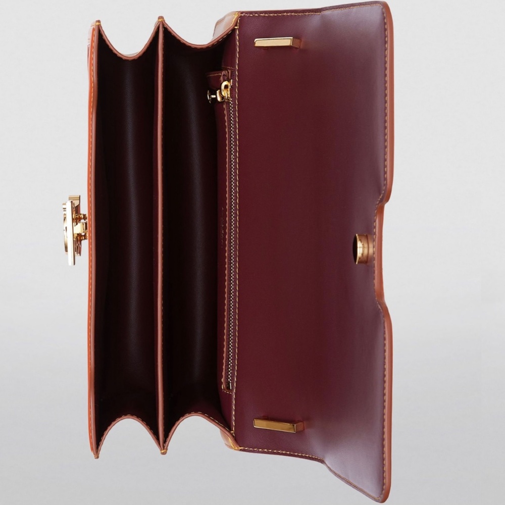 Brand New Medium calf Leather TB Bag - Crossbody cum Shoulder - Picture 3 of 8